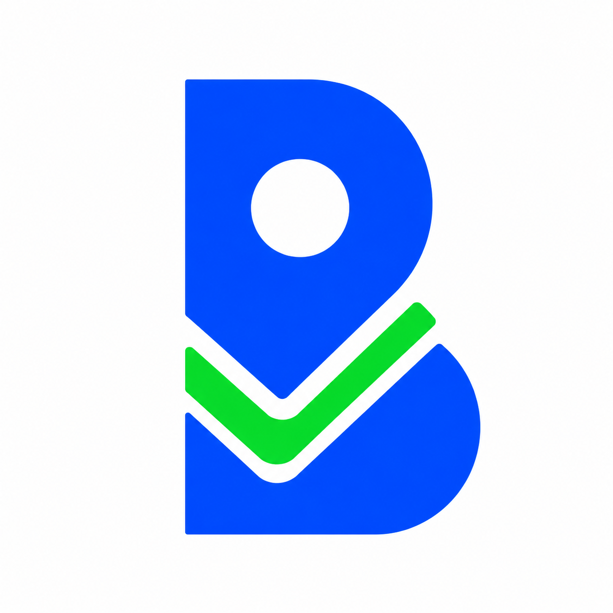 B albastru cu accent verde